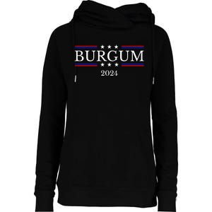 Doug Burgum For President 2024 Election Womens Funnel Neck Pullover Hood