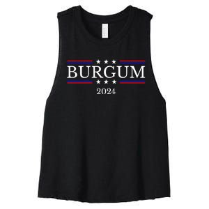 Doug Burgum For President 2024 Election Women's Racerback Cropped Tank