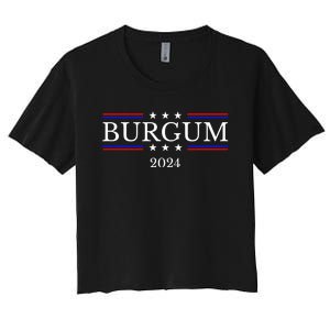 Doug Burgum For President 2024 Election Women's Crop Top Tee