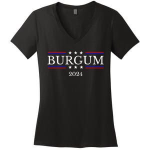 Doug Burgum For President 2024 Election Women's V-Neck T-Shirt