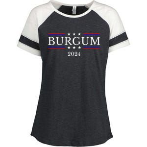 Doug Burgum For President 2024 Election Enza Ladies Jersey Colorblock Tee