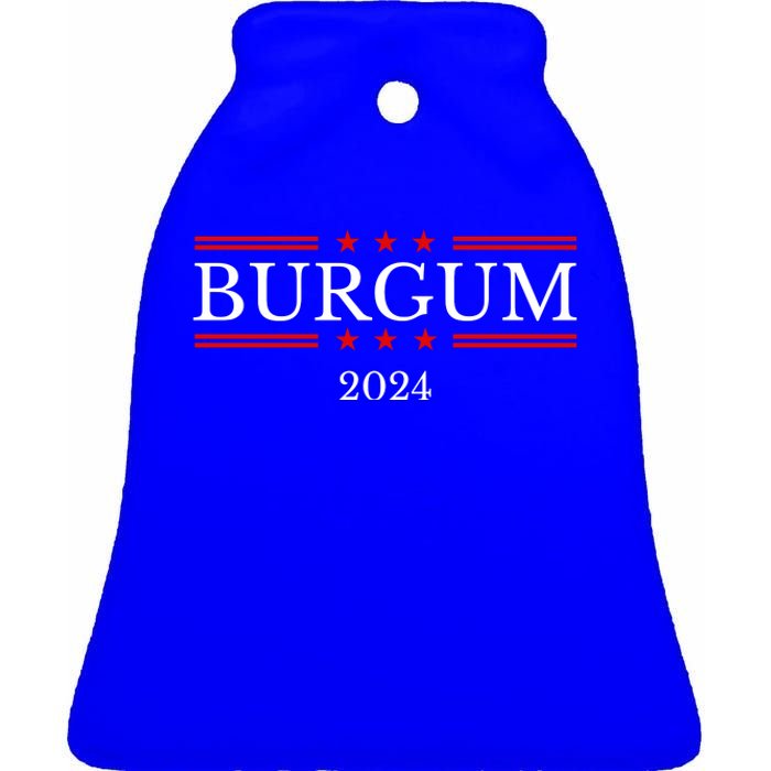 Doug Burgum For President 2024 Election Ceramic Bell Ornament