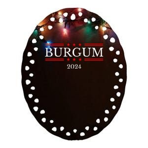 Doug Burgum For President 2024 Election Ceramic Oval Ornament