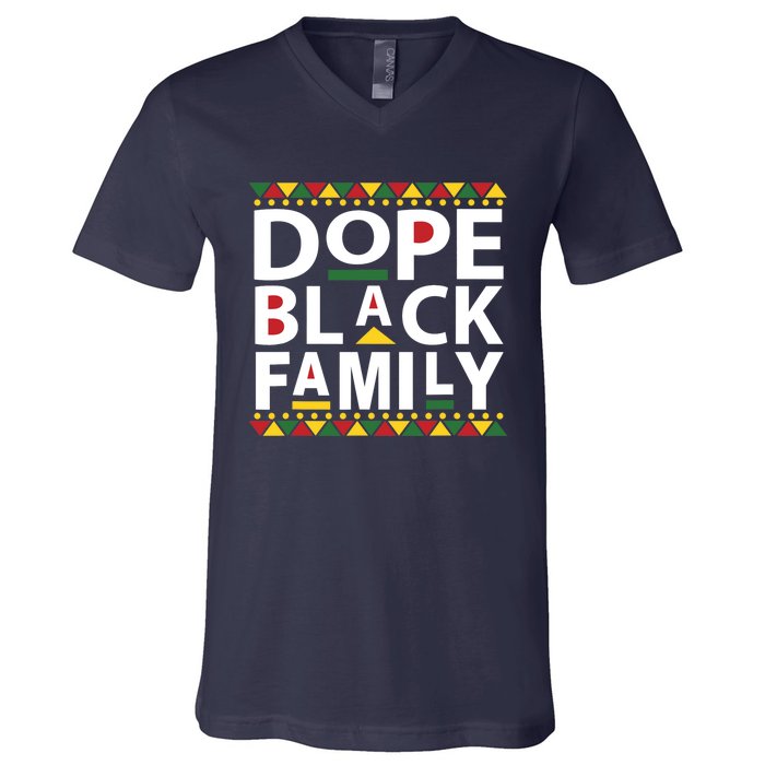 Dope Black Family Reunion Matching Family Picture V-Neck T-Shirt