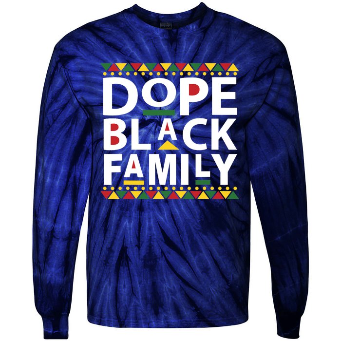 Dope Black Family Reunion Matching Family Picture Tie-Dye Long Sleeve Shirt