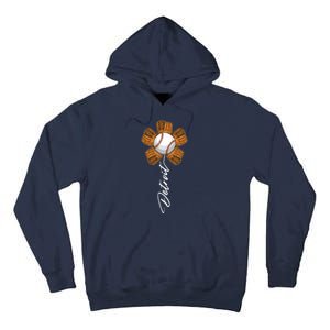 Detroit Baseball Flower Sports Fan Tall Hoodie