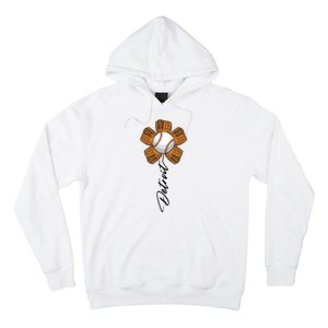 Detroit Baseball Flower Sports Fan Hoodie