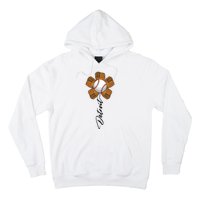 Detroit Baseball Flower Sports Fan Hoodie