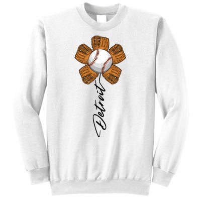 Detroit Baseball Flower Sports Fan Sweatshirt