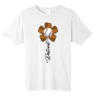 Detroit Baseball Flower Sports Fan Tall Fusion ChromaSoft Performance T-Shirt