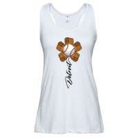 Detroit Baseball Flower Sports Fan Ladies Essential Flowy Tank