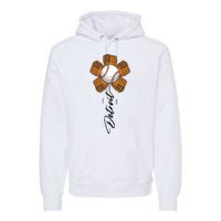 Detroit Baseball Flower Sports Fan Premium Hoodie