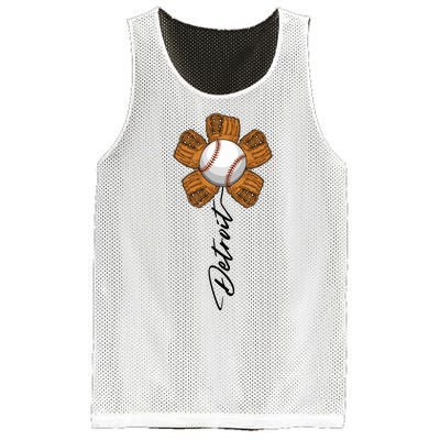 Detroit Baseball Flower Sports Fan Mesh Reversible Basketball Jersey Tank