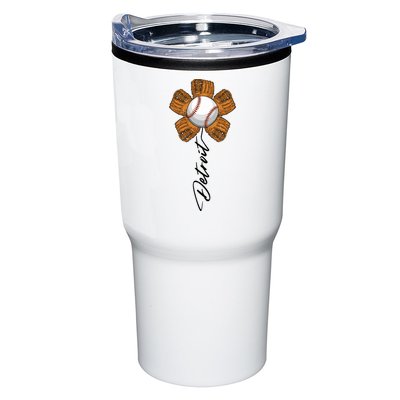Detroit Baseball Flower Sports Fan Tumbler