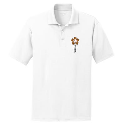 Detroit Baseball Flower Sports Fan PosiCharge RacerMesh Polo