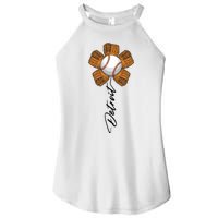 Detroit Baseball Flower Sports Fan Women's Perfect Tri Rocker Tank