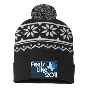 Dallas Basketball Feels Like 2011 USA-Made Snowflake Beanie