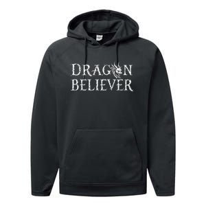 Dragon Believer Fantasy Funny Performance Fleece Hoodie