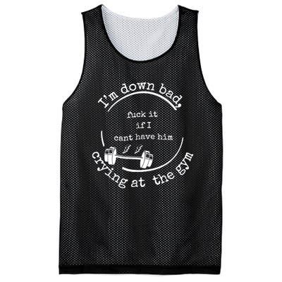 Down Bad Fuck It Ttpd Crop Top Mesh Reversible Basketball Jersey Tank