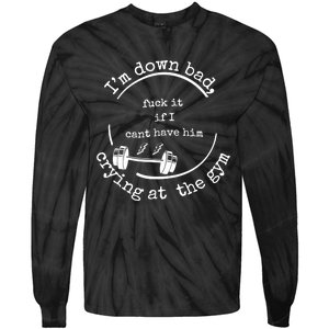 Down Bad Fuck It Ttpd Crop Top Tie-Dye Long Sleeve Shirt