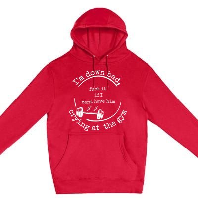 Down Bad Fuck It Ttpd Crop Top Premium Pullover Hoodie