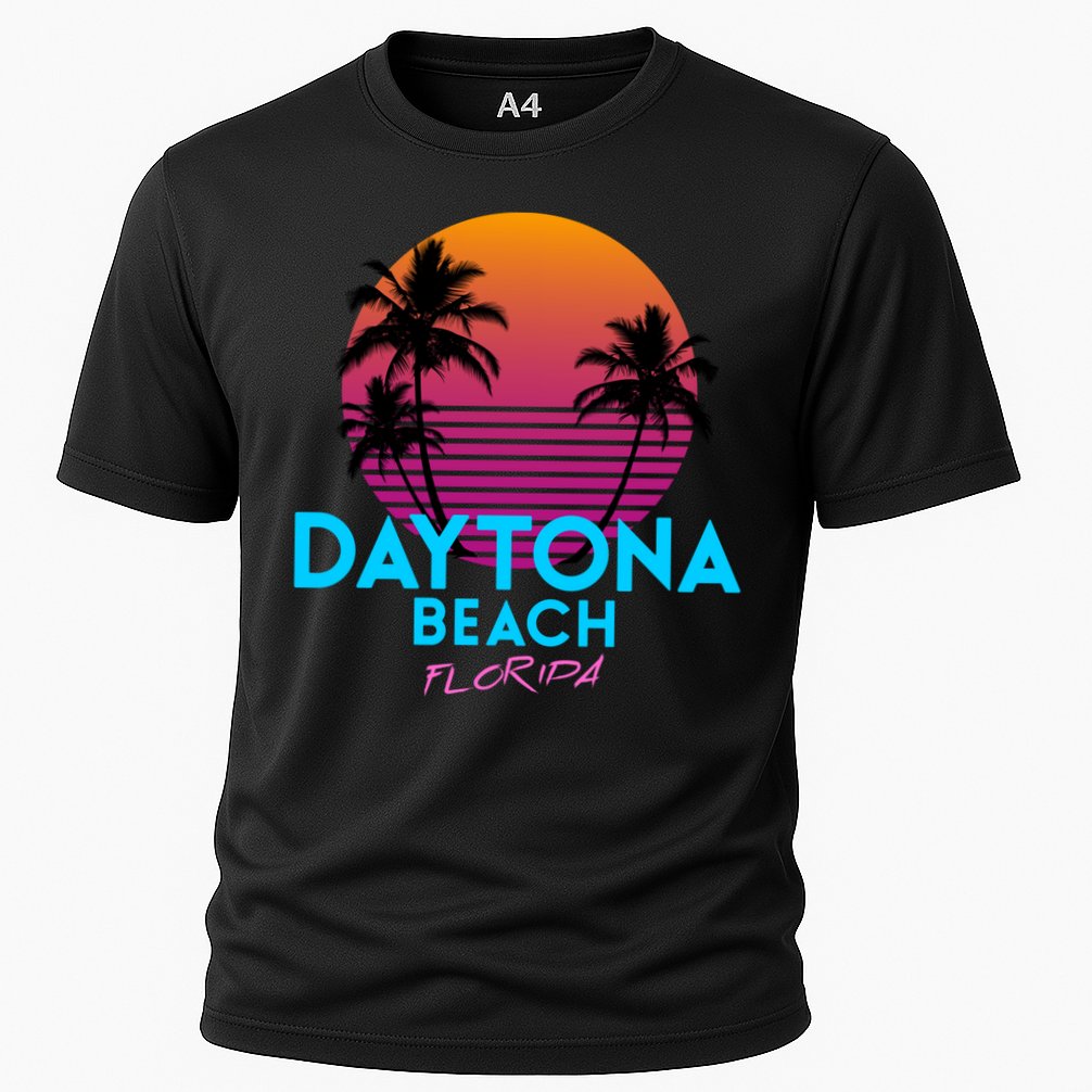 Daytona Beach Florida Retro 80s Gift Performance Shirt