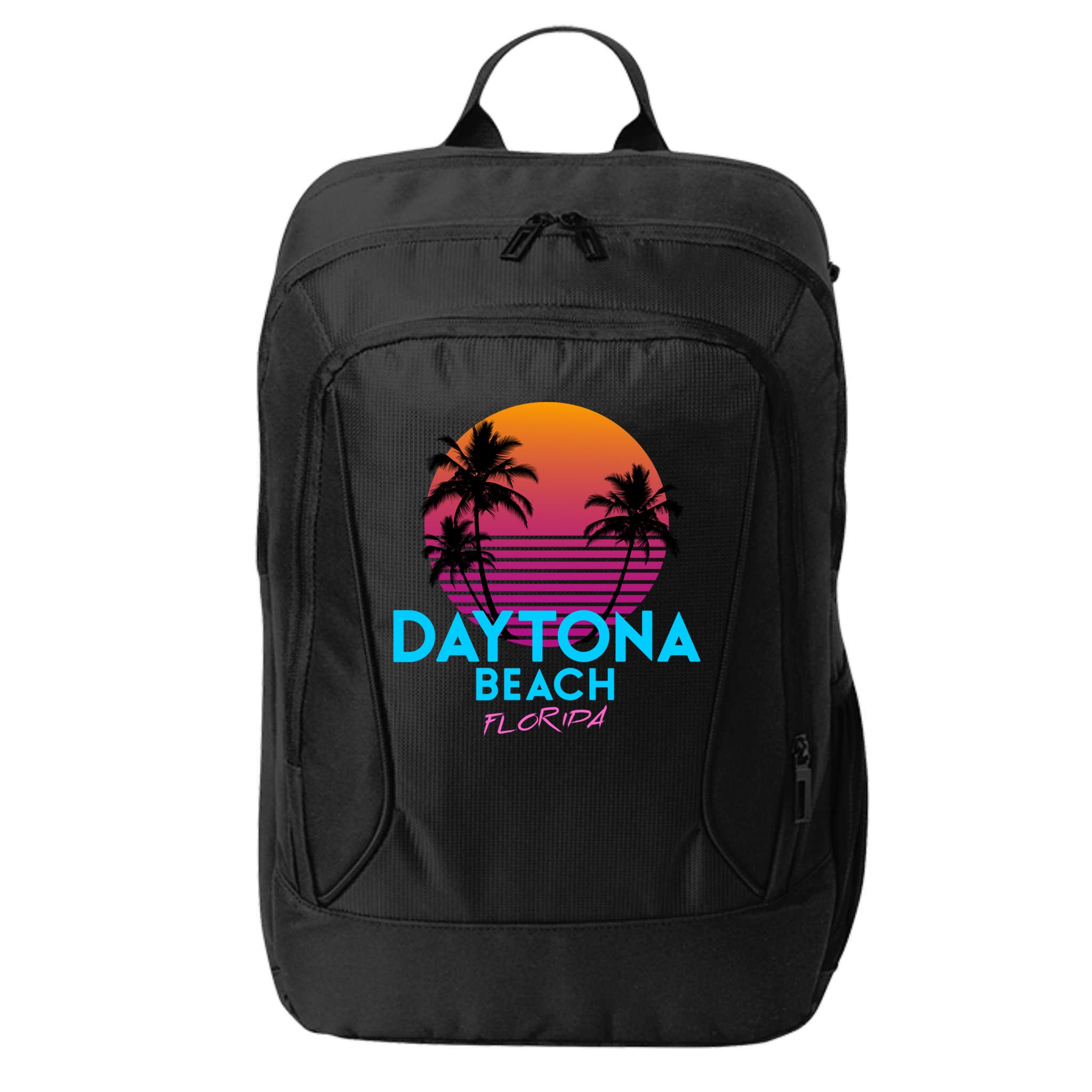 Daytona Beach Florida Retro 80s Gift City Backpack