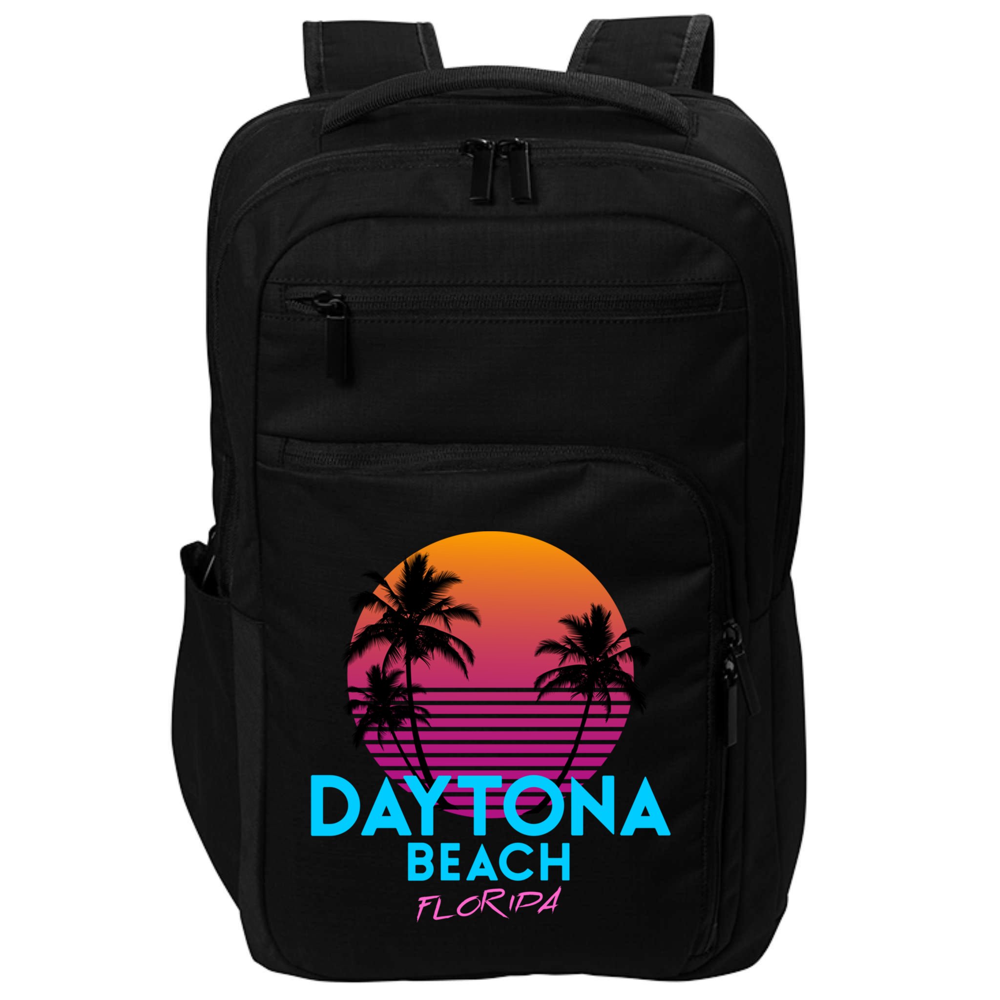 Daytona Beach Florida Retro 80s Gift Impact Tech Backpack
