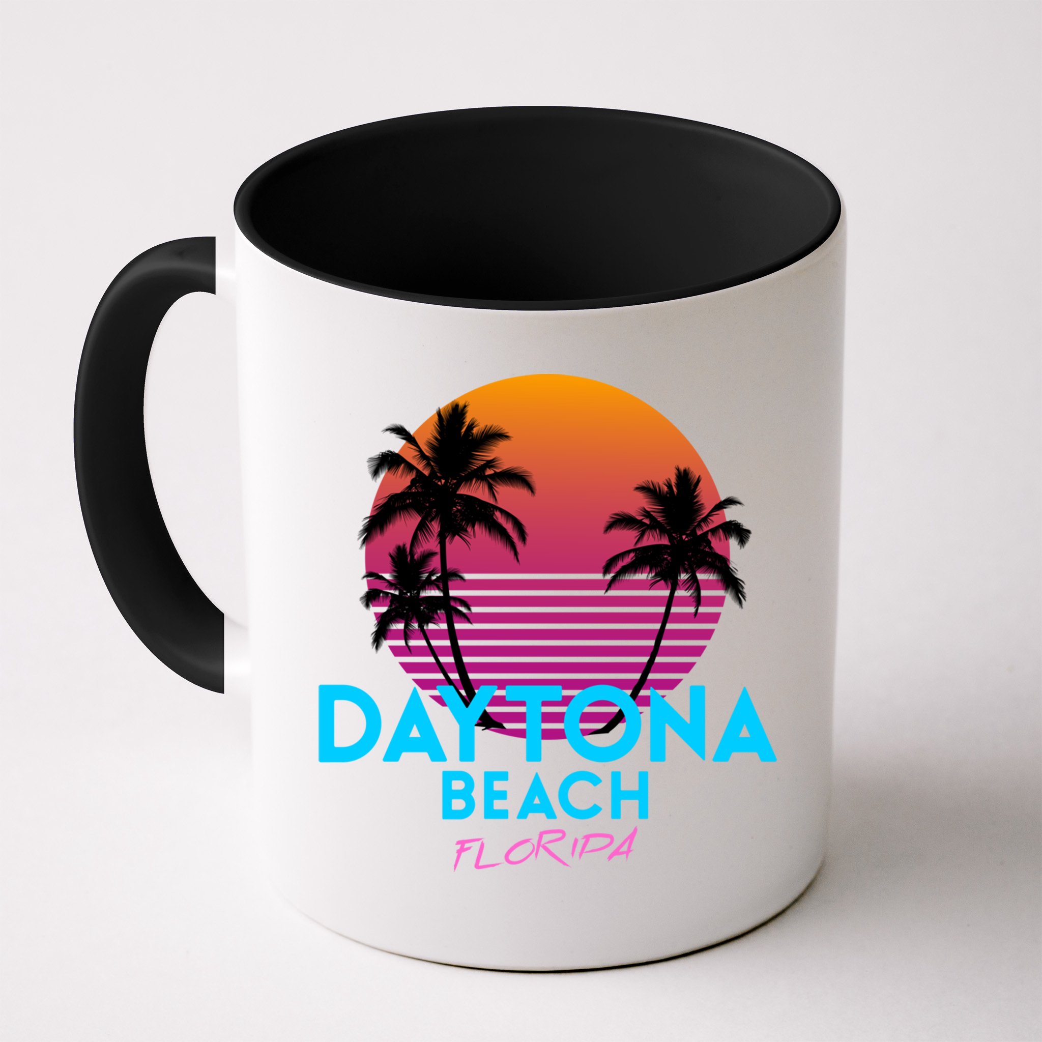 Daytona Beach Florida Retro 80s Gift Mug