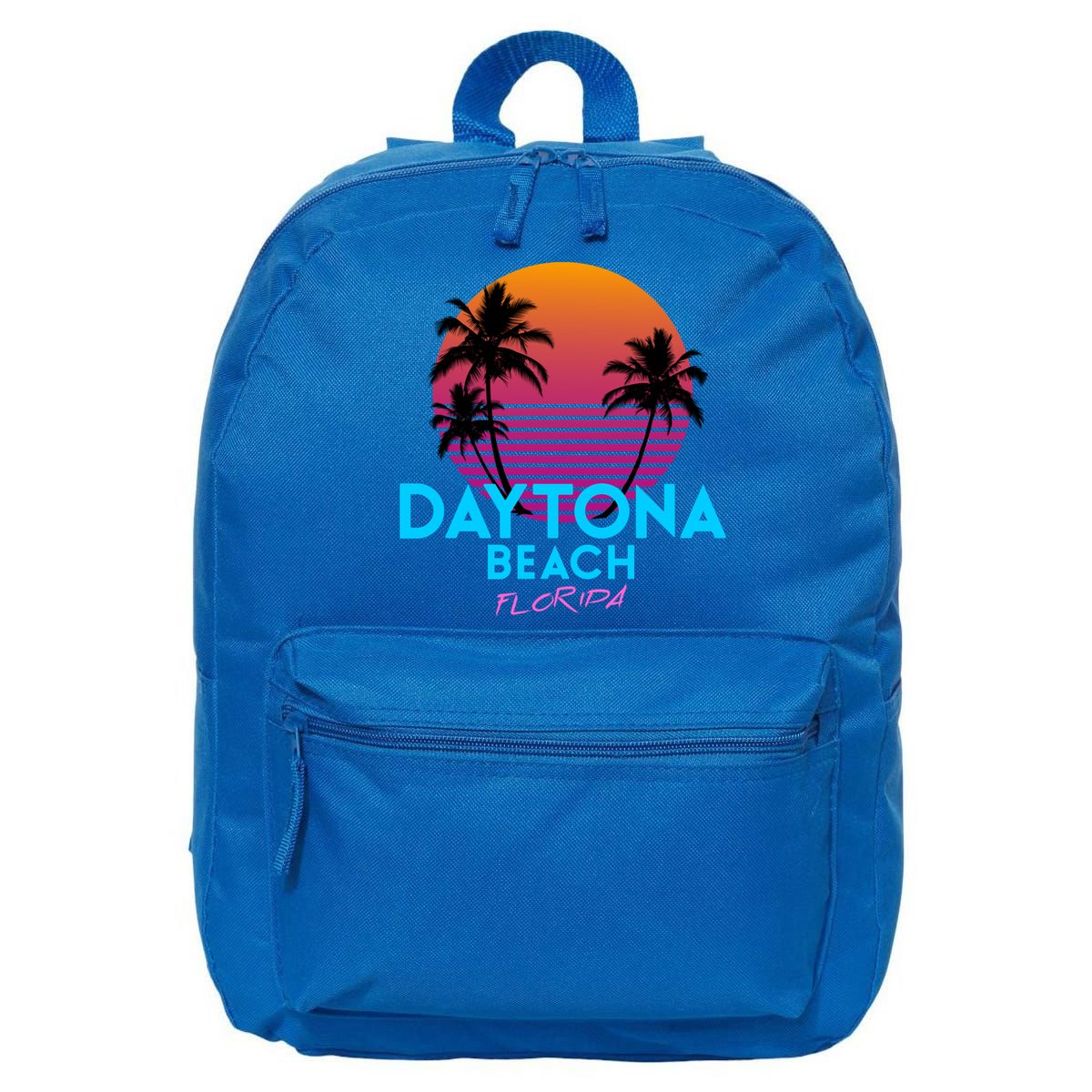 Daytona Beach Florida Retro 80s Gift 16 in Basic Backpack
