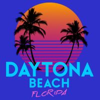 Daytona Beach Florida Retro 80s Gift 16 in Basic Backpack