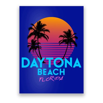 Daytona Beach Florida Retro 80s Gift Poster