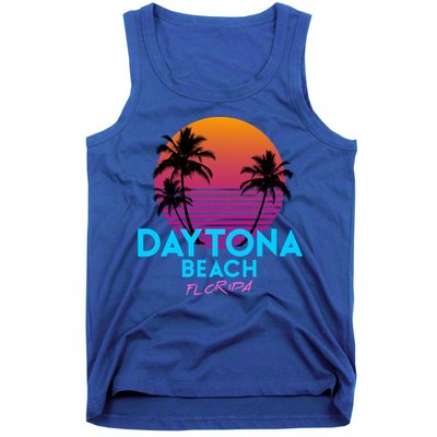 Daytona Beach Florida Retro 80s Gift Tank Top
