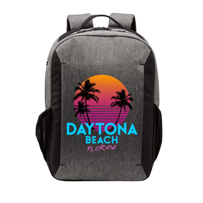 Daytona Beach Florida Retro 80s Gift Vector Backpack