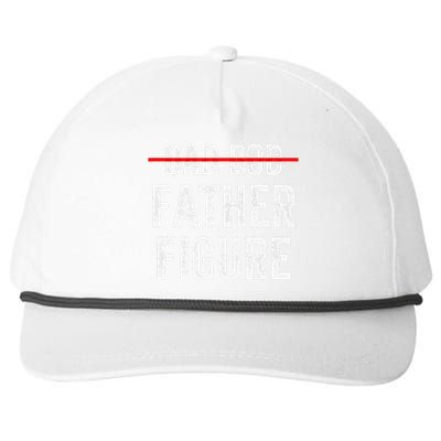 Dad Bod Father Figure Funny Fathers Day Gift Idea For Snapback Five-Panel Rope Hat