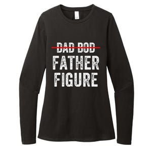 Dad Bod Father Figure Funny Fathers Day Gift Idea For Womens CVC Long Sleeve Shirt