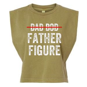 Dad Bod Father Figure Funny Fathers Day Gift Idea For Garment-Dyed Women's Muscle Tee