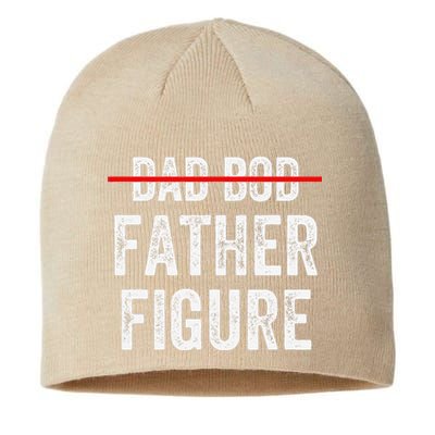 Dad Bod Father Figure Funny Fathers Day Gift Idea For Sustainable Beanie