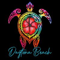Daytona Beach Florida Tie Dye Sea Turtle Vacation 2025 Zip Tote Bag