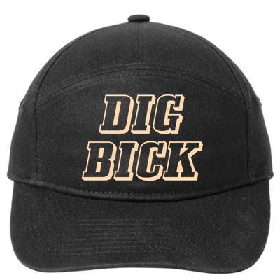 Dig Bick Funny 7-Panel Snapback Hat