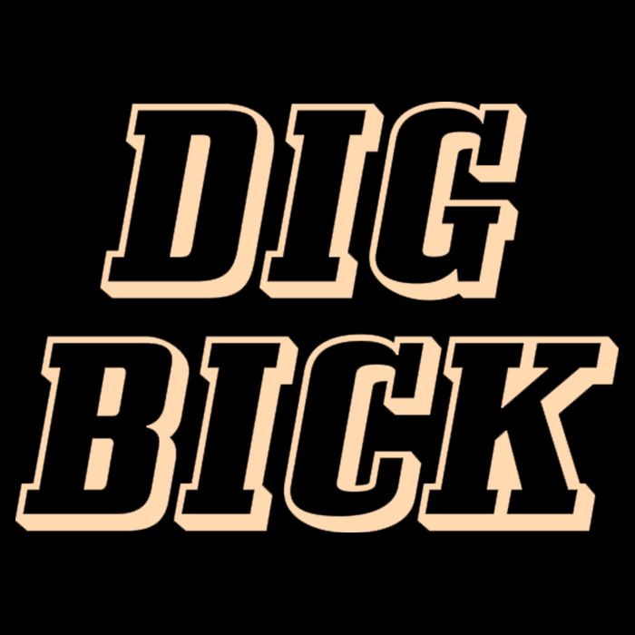 Dig Bick Funny Drawstring Bag
