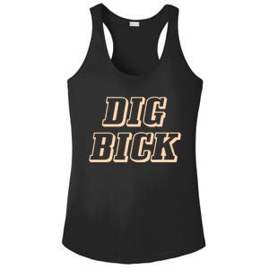 Dig Bick Funny Ladies PosiCharge Competitor Racerback Tank