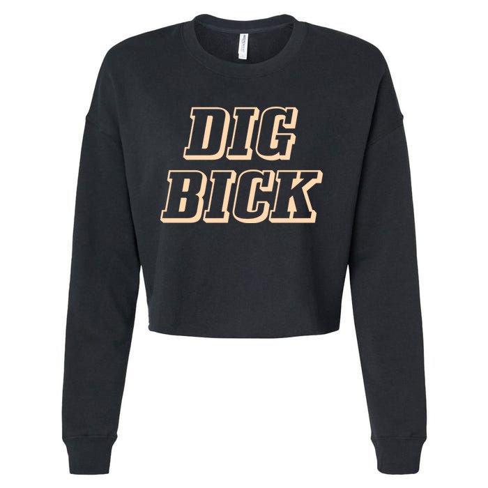 Dig Bick Funny Cropped Pullover Crew