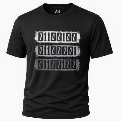 Dad Binary Fatherhood Best Daddy Ever Fathers Day Great Gift Performance Shirt