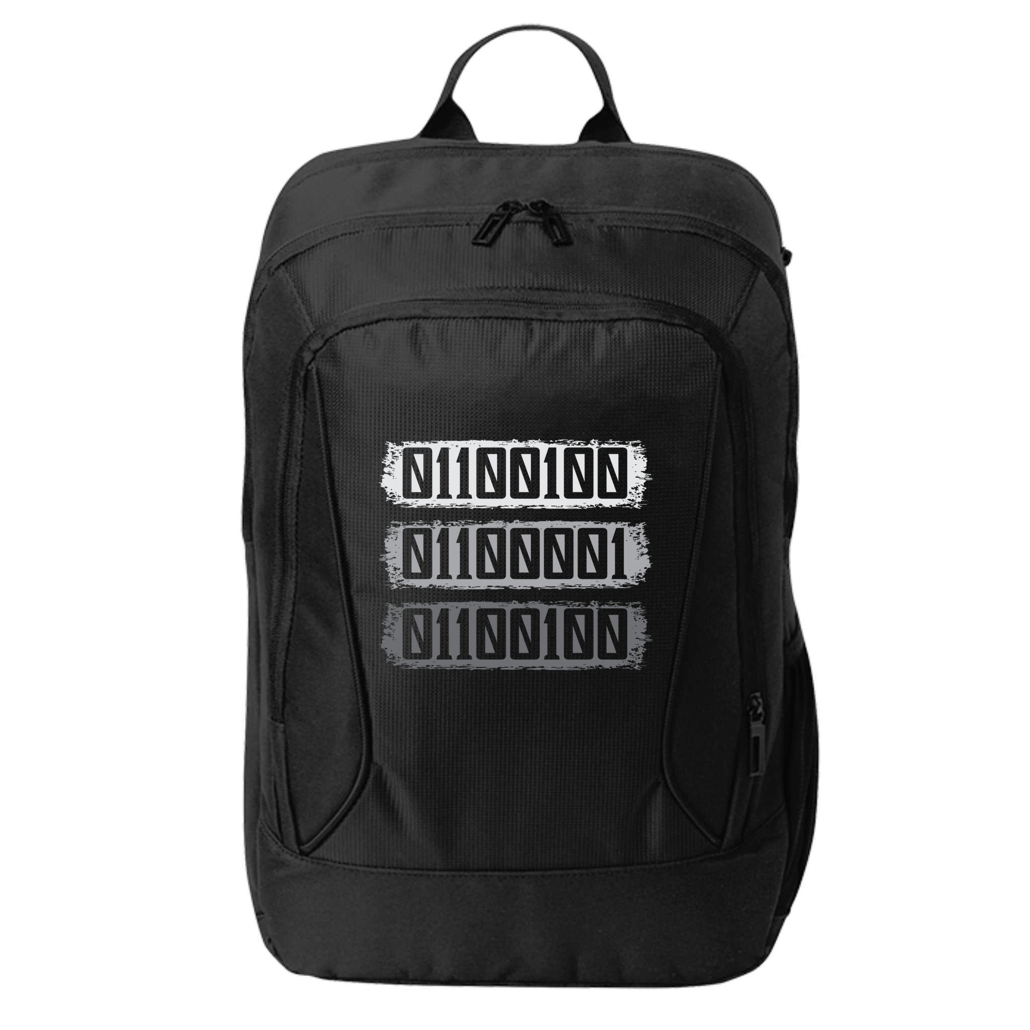Dad Binary Fatherhood Best Daddy Ever Fathers Day Great Gift City Backpack