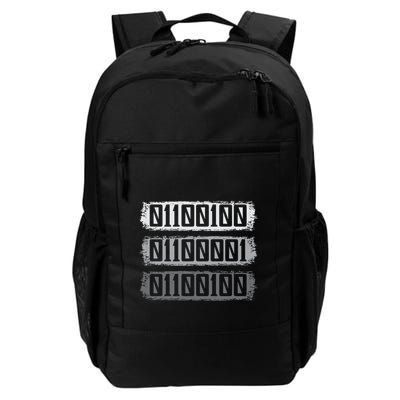 Dad Binary Fatherhood Best Daddy Ever Fathers Day Great Gift Backpack
