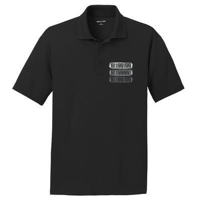 Dad Binary Fatherhood Best Daddy Ever Fathers Day Great Gift PosiCharge RacerMesh Polo