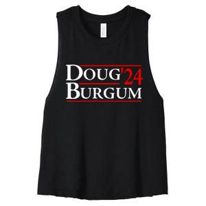 Doug Burgum For America 2024 Women's Racerback Cropped Tank