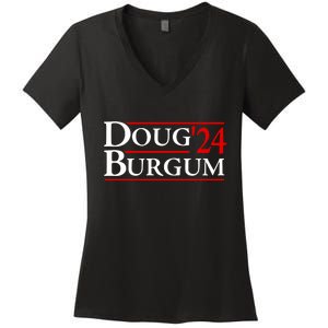 Doug Burgum For America 2024 Women's V-Neck T-Shirt