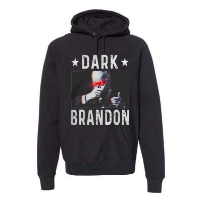 Dark Brandon Funny Biden Saving America Flag Political Premium Hoodie